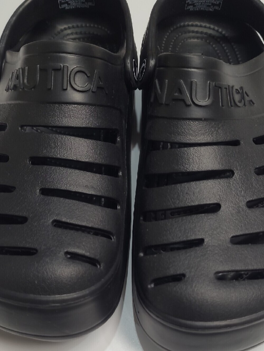 Nautica River Edge Unisex Black Ventilated Water Clogs - Size 10-Women 8-Men - Picture 4 of 14